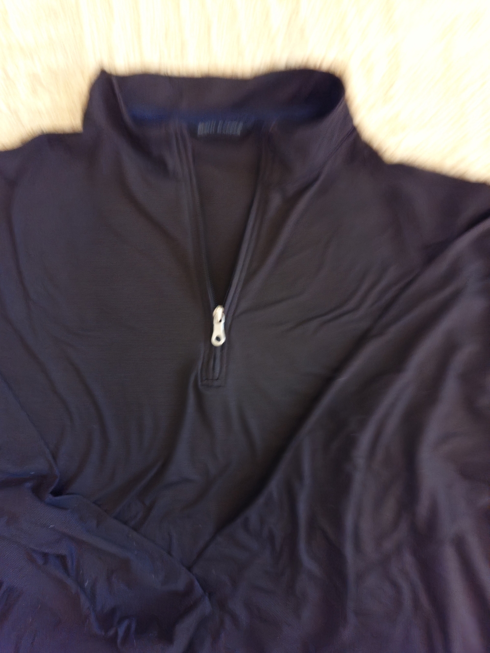 Scott Barber Dark Blue Golf Quarter-Zip Pullover, XL